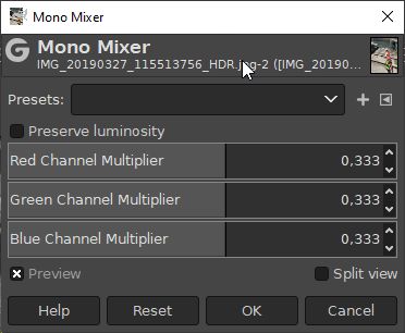 Mono mixex filter